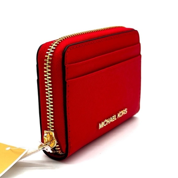 Michael Kors Medium ZA Card Case Wallet Dark Sangria (NWT) - Picture 4 of 8